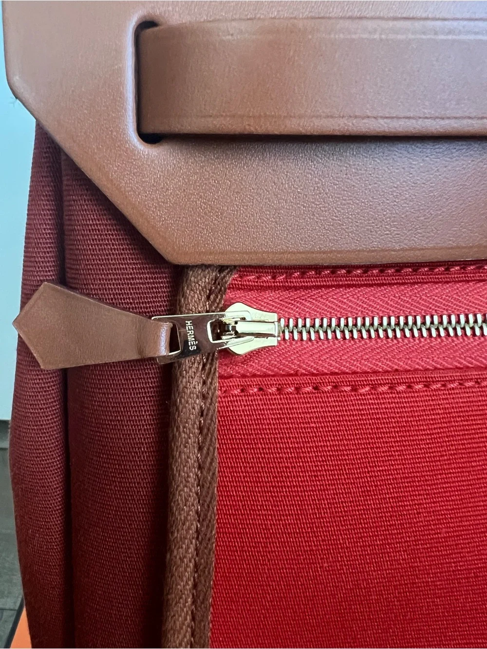 Hermès Herbag Zip RT 31 Verso Hunter Cow/Bico Officier Canvas - Picture 5 of 16